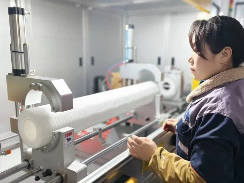 AYATER- Pleated filter production 2 AYATER- Pleated filter production 2